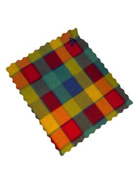 FurReal Friends Plaid Fleece Blanket With Embroidered FR Logo